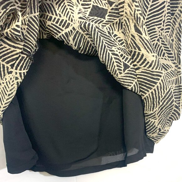 Vintage 90s Chaus Faux Wrap Silk Mini Skirt Plus SZ 16 - Picture 4 of 12